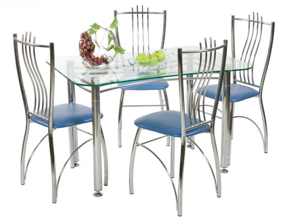 Столы стулья кухонные москва. Столы и стулья для кухни. Кухонные стеклянные столы и стулья. Стол стеклянный кухонный. Столы и стулья для кухни хромированные.